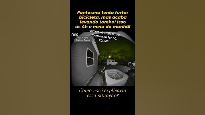NESSE ESTRANHO VÍDEO VEMOS O QUE SERIA UM FANTASMA TENTANDO LEVAR UMA BICICLETA! PORÉM ELE SE DÁ MAL