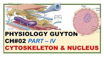 Chp#2(Part-IV) Guyton Physio | Cytoskeleton & Nucleus | Cell & Its Functions | Guyton Physiology