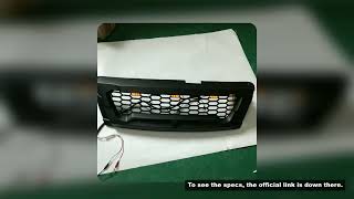 MATTE BLACK FRONT RACING GRILLE GRILLS FRONT BUMPER MASK COVER FIT FOR DMAX D-MAX 2016-2018 2012-201