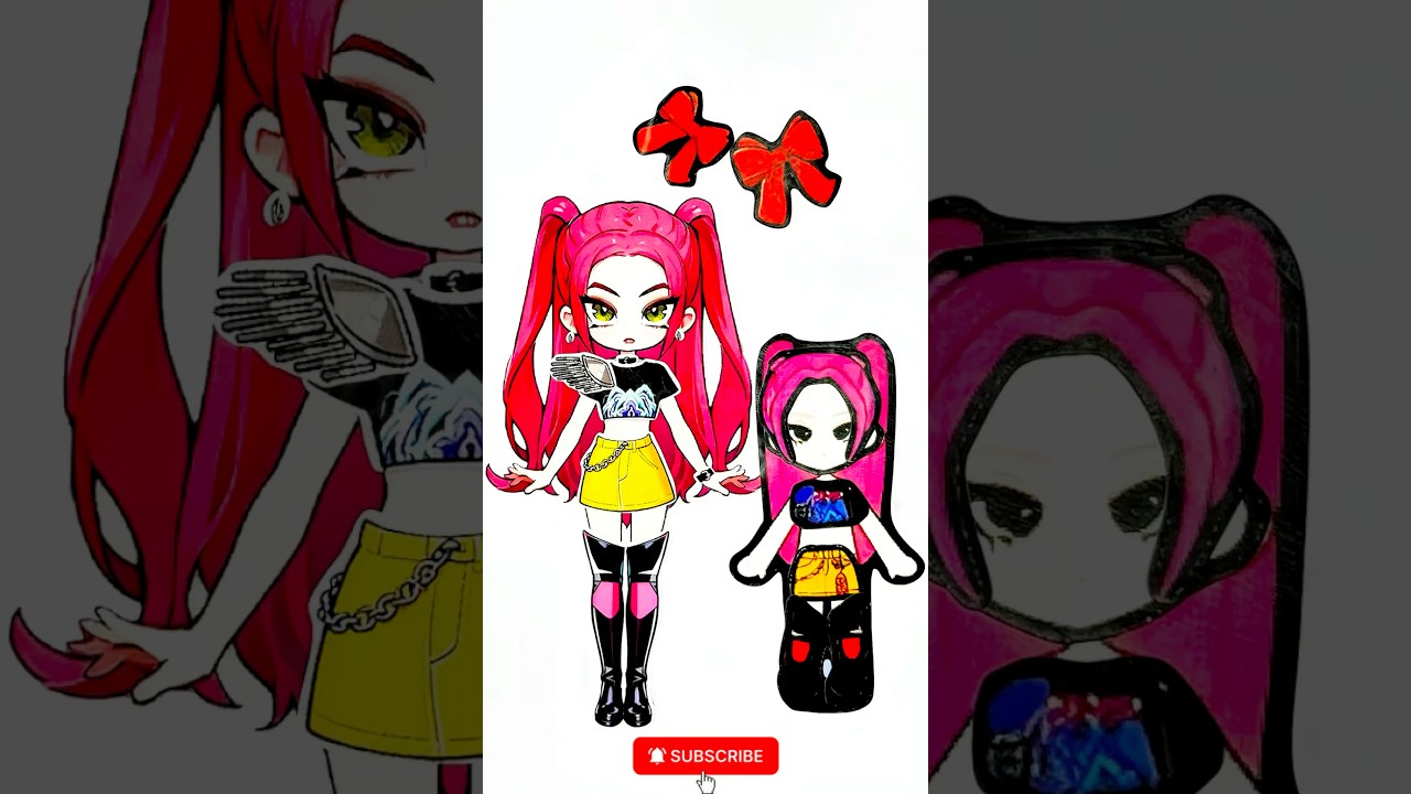 Golden Mira 🩷 Huntrix Mira | Kpop demon Hunters sticker book 
