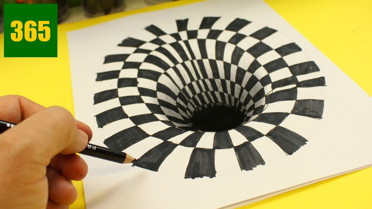 Comment Dessiner Une Illusion D Optique Trou Tutoriel Dibujos D | My ...