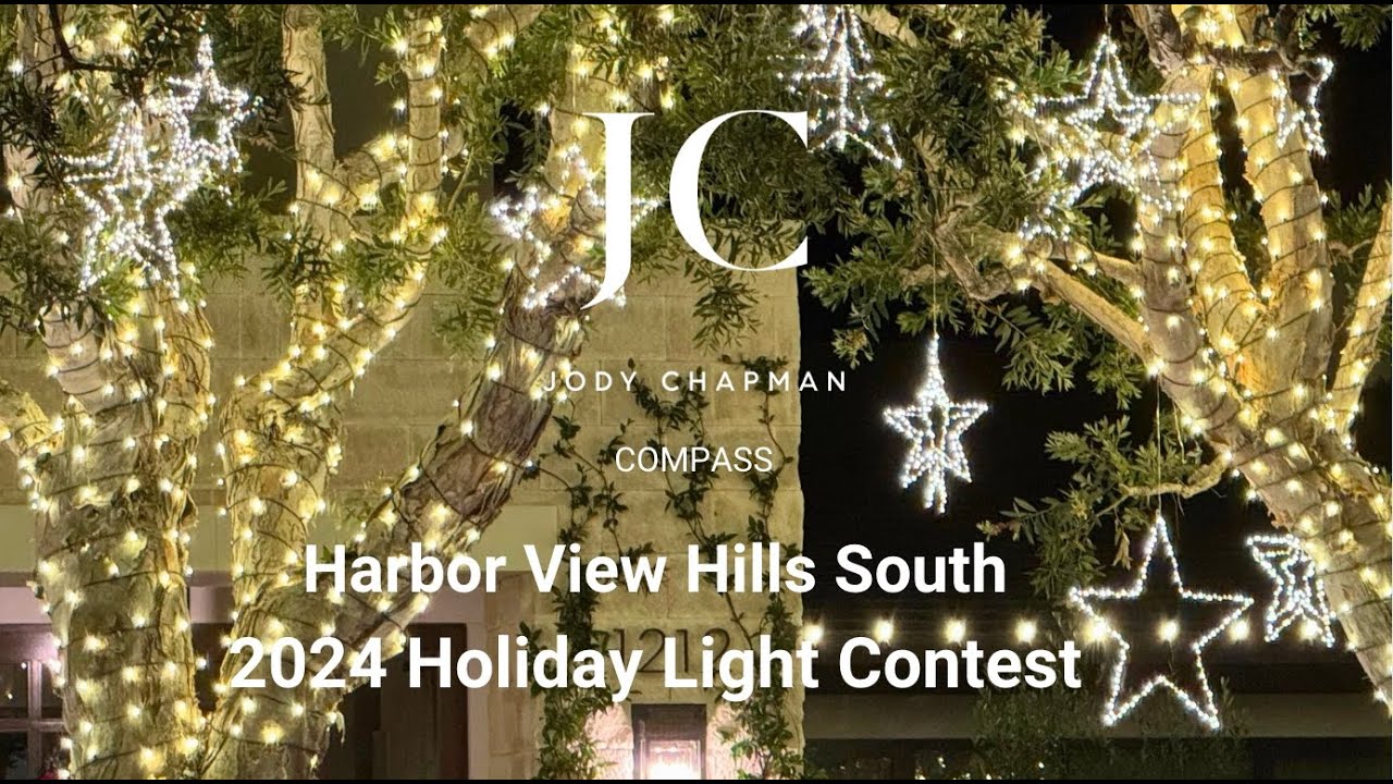 Harbor View Hills South 2024 Holiday Light Contest VIDEO