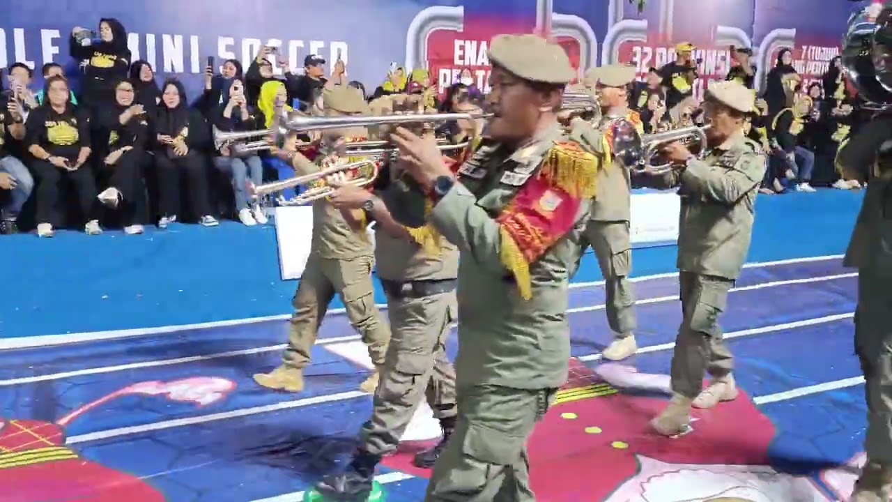 satpol PP kota Makassar dalam pembukaan PORPAMNAS #makassar #2024