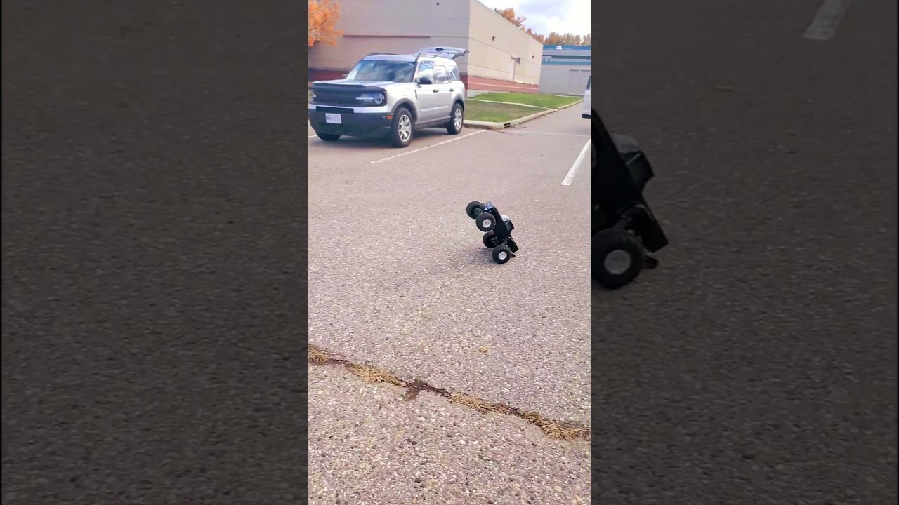 Thera does a backflip.