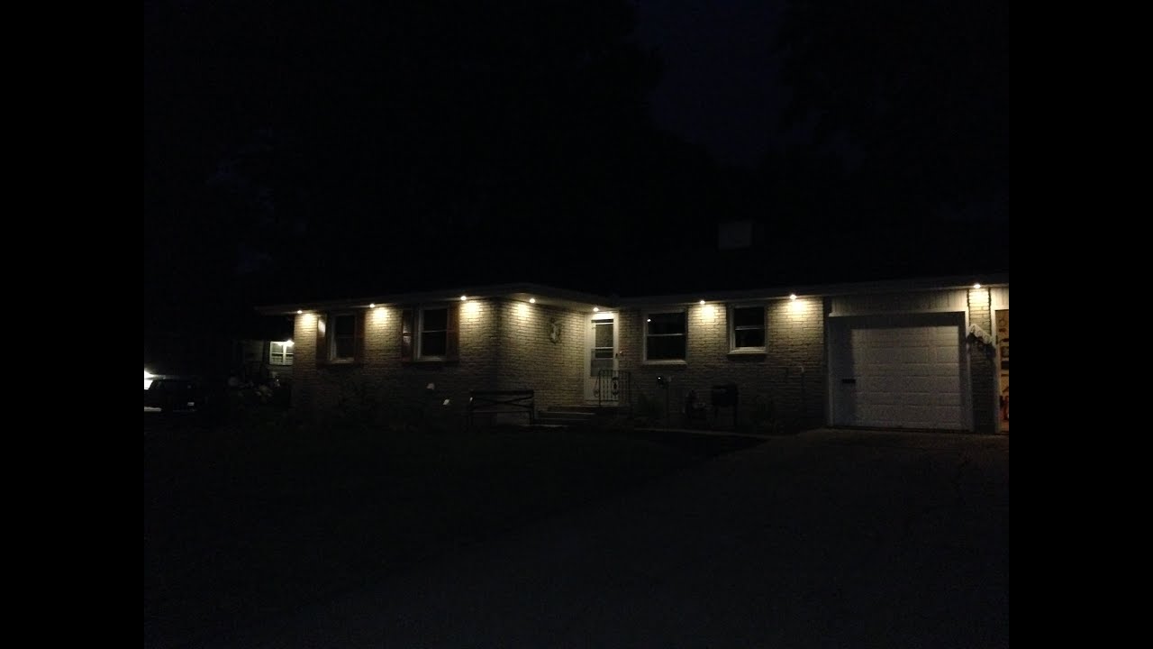 Awesome home exterior lighting 9 exterior soffit lighting under ...