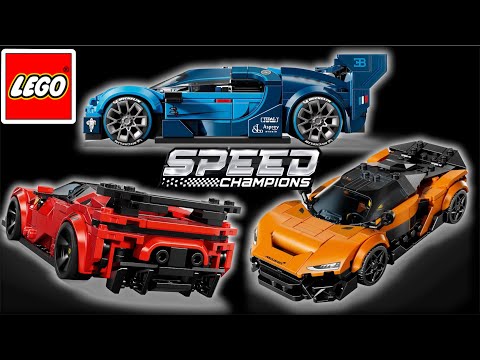 YouTube thumbnail: 1st Impressions: Jan 2026 LEGO Speed Champions (Bugatti, McLaren, &amp; Ferrari)