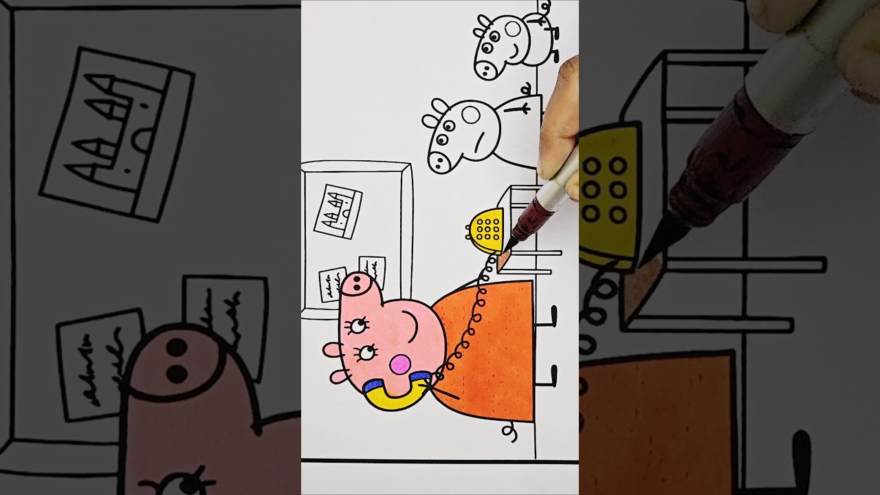 Рисование и раскрашивание Свинки Пеппы для детей, 910 