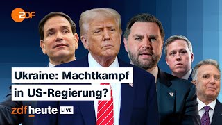 Vance, Rubio, Driscoll, Witkoff: Was die Friedensverhandlungen in den USA auslösen | ZDFheute live
