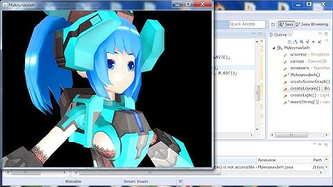 How to Put a Downloaded Free .pmd Lilyrain Model into Java 3D and Manipulate It_1 (with Source Code)