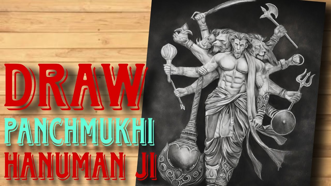 Panchmukhi Hanuman Ji | The Five-Faced Drawing 😍🔱 || Rahul chauhan Arts