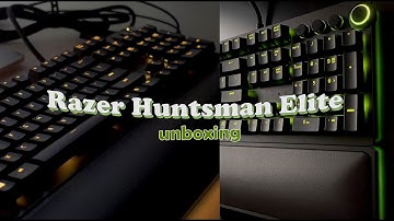 📦 Razer Huntsman Elite Gaming Keyboard Unboxing \\ Linear Optical Switches