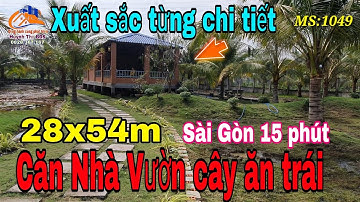 Nhà Vườn Nghỉ Dưỡng Đẹp | Nhà Vườn cây ăn trái- Ao cá giá rẻ tại Bến Lức, Long An