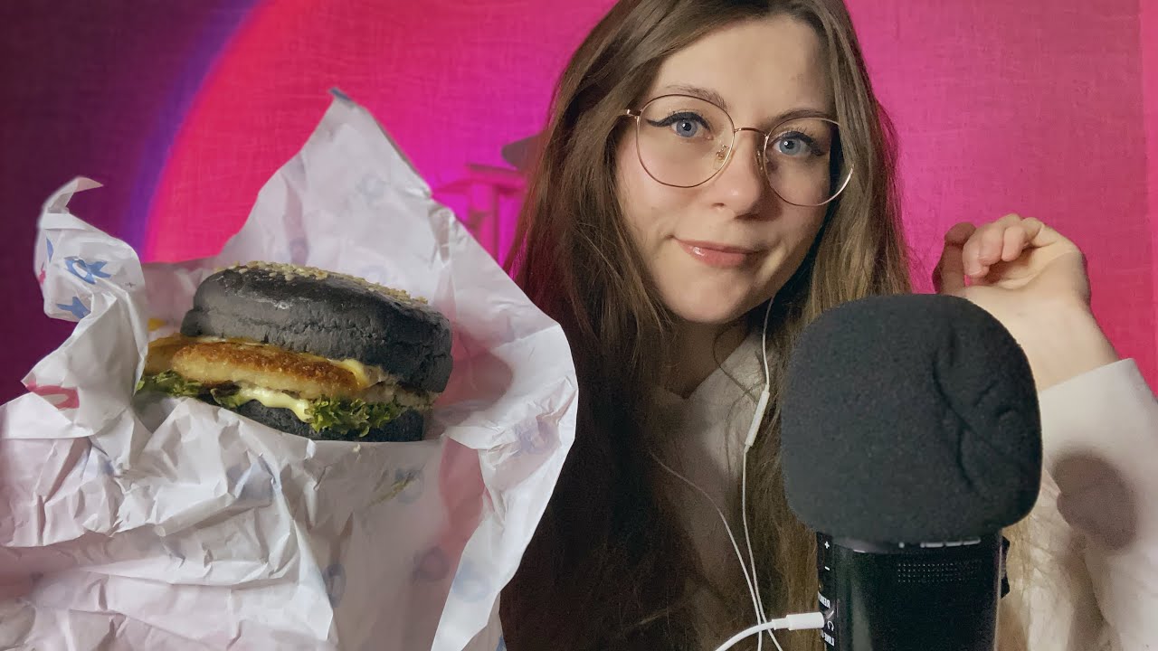 АСМР итинг-болталка бургера 🍔 ASMR burgers eating sounds 🤤