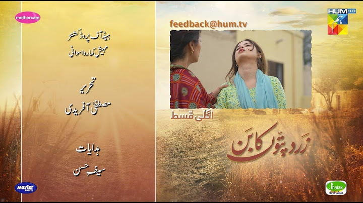 Zard Patton Ka Bunn - Episode 12 Teaser [ Sajal Ali & Hamza Sohail ]