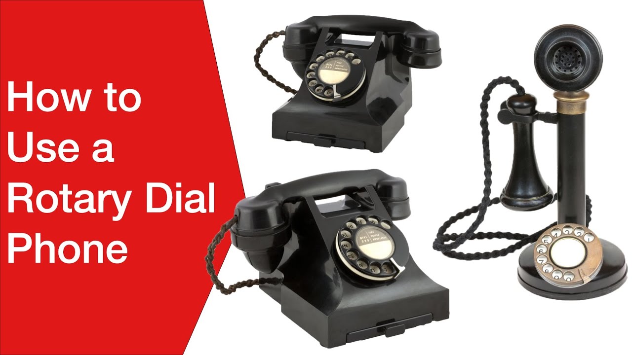 How to Use a Rotary Dial Phone / Telephone 