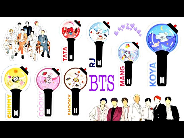 DIY / Cutest BTS Stickers At Home (Part - 1)😍💜