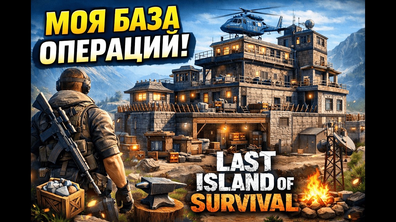 Моя БАЗА ОПЕРАЦИИ и Дом | Last Island of Survival #LIOS#ldrs#lastislandofsurvival