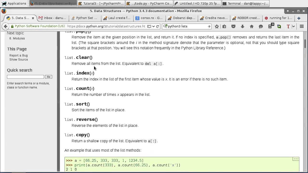 Curs Python - partea 4: Liste, mulțimi, parcurgeri - YouTube