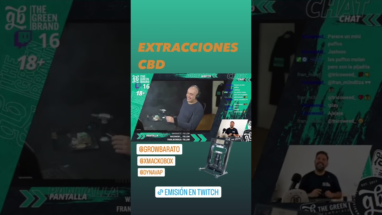 Extracciones CBD: hachís, rosin, dry, eliquid.. CBD a lo bestia. Nuevo vídeo en el canal 