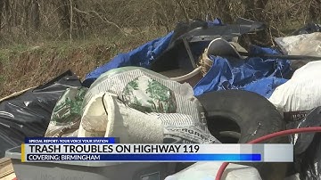 ALDOT says crews will clean up trash on Hwy. 119 following CBS 42 investigation
