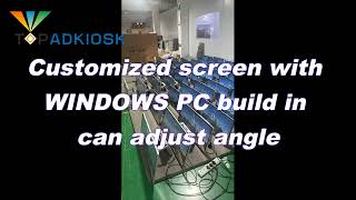 Customized PCAP touch screen with Windows PC build in 32inch and 43inch #lcd #pcap #capacitive