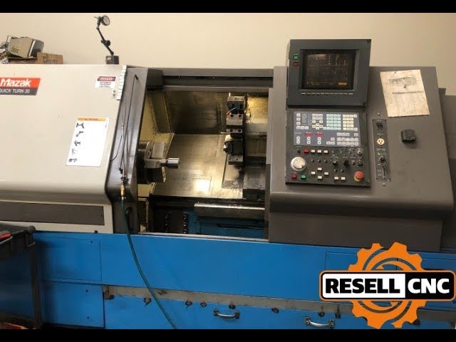 Mazak QT-30 (1996) CNC Lathe - YouTube