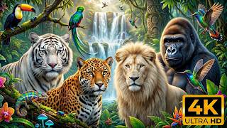 Amazon Rainforest Wildlife 4K 🦜 Exotic Jungle Animals with Relaxing Nature Ambience