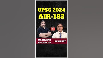 Madhukar Sir Congratulating Ravi Razz on getting 182 rank ! UPSC 2024 RESULTS #upsc #upscmotivation