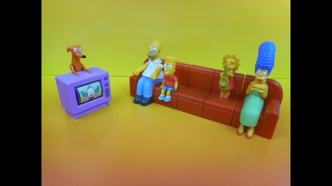 2008 The Simpsons Burger King Kids Meal Toy Bart Couch