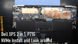 Dell XPS 2 in 1 P71G001 Battery Removal and nvme Install