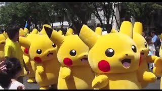 Pikachu Parade in Yokohama, Japan