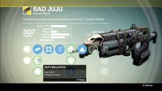 Best Pulse Rifle in Destiny: Bad JuJu Exotic Weapon Review! Destiny Gameplay