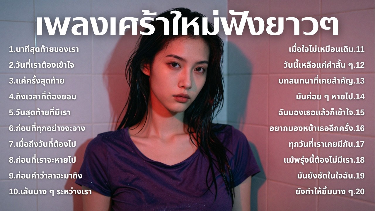 รวมเพลงเศร้า ฟังทีไรน้ำตาซึม 💔  | ฟังยาวๆ | ชุด[251] | Rak Music House [Official Music]