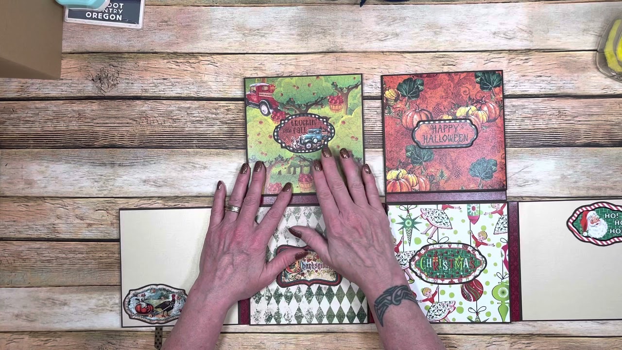 4 in 1 Mini Album Tutorial for Country Craft Creations YouTube