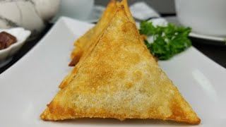 طريقة سهلة و ذكية لعجينة السمبوسة مع حشوة اللحم اللذيذة | The Perfect Samosa Recipe