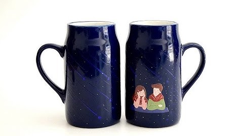 Cốc đổi màu hình cặp đôi