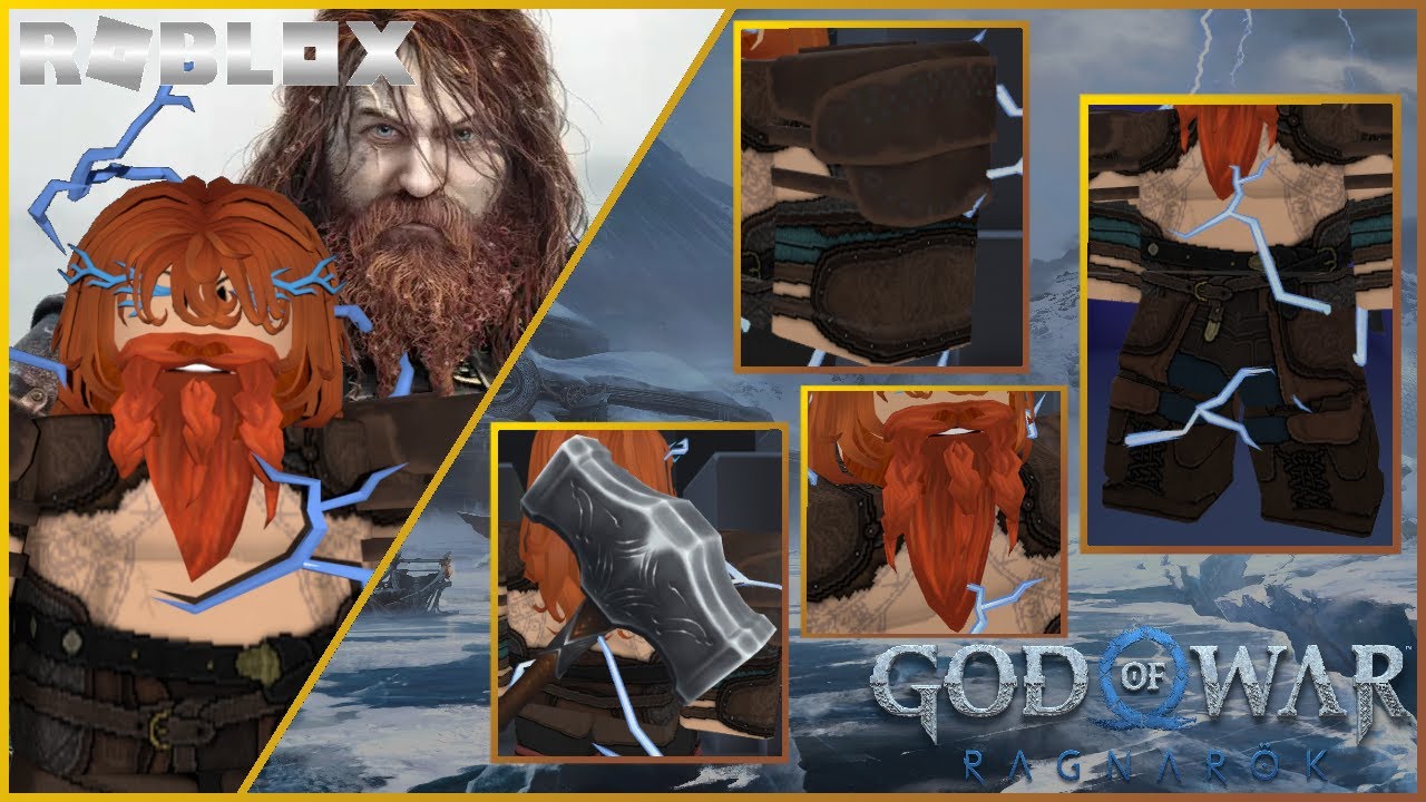 God of War Ragnarok - Thor Roblox Cosplay Showcase 