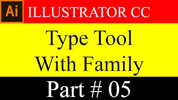How To Use Type Tool & His Family In Illustrator CC In Bangla