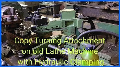Copy turning attachment on lathe machine / copy turning attachment/ copy lathe/hydraulic clamping