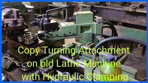 Copy turning attachment on lathe machine / copy turning attachment/ copy lathe/hydraulic clamping