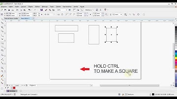 [QUICK TUTORIAL] How to draw a square or rectangle in Corel Draw X7
