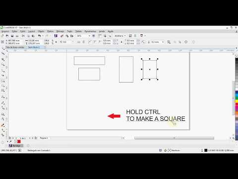 [QUICK TUTORIAL] How to draw a square or rectangle in Corel Draw X7
