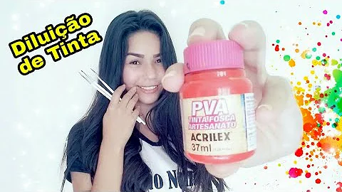 Como usa tinta PVA?