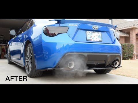 Berk Muffler Delete 2013 Subaru BRZ (Before and After, Install) - YouTube