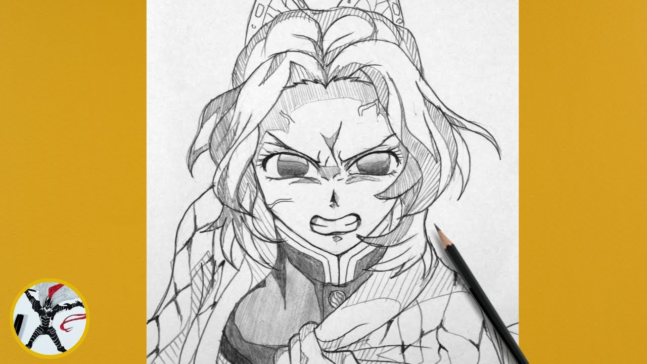 How to Draw Shinobu Kocho Step by Step – Easy Anime Art Tutorial for Beginners