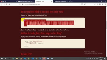 Responsive Web Design || jQuery Plugin || Part - 11 || News Ticker