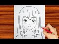 Easy Anime Drawing || How to Draw Anime step-by-step || Easy Drawing for Beginners