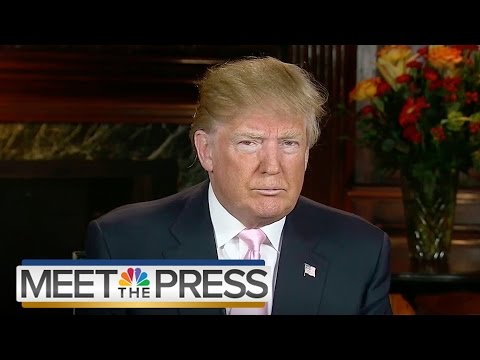 Donald Trump: 'Mussolini Is Mussolini... What Difference Does It Make' | Meet The Press | Nbc News
