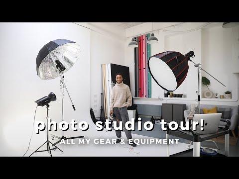 Photography Studio & Gear Tour! | Infinity Cove / Cyclorama Wall