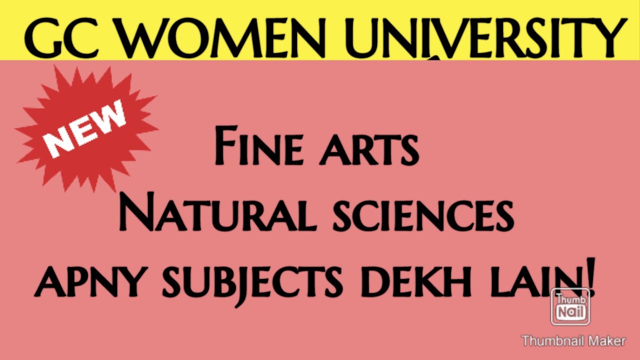 GCWUS - Fine arts aur natural sciences || 30 October Orientation of all ...